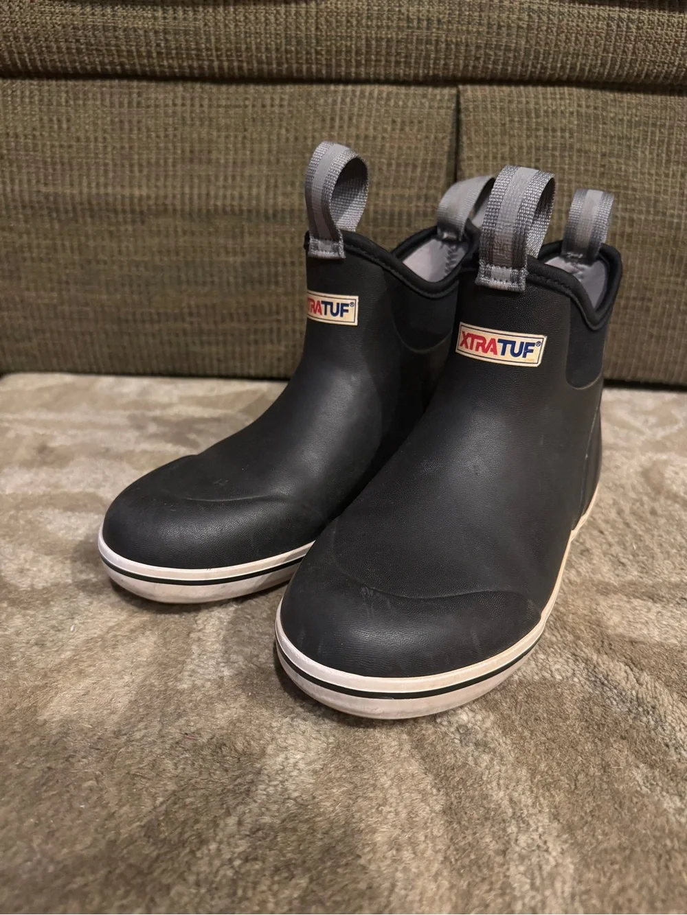 XTRATUF Women's Black Low Ankle Rain Boots